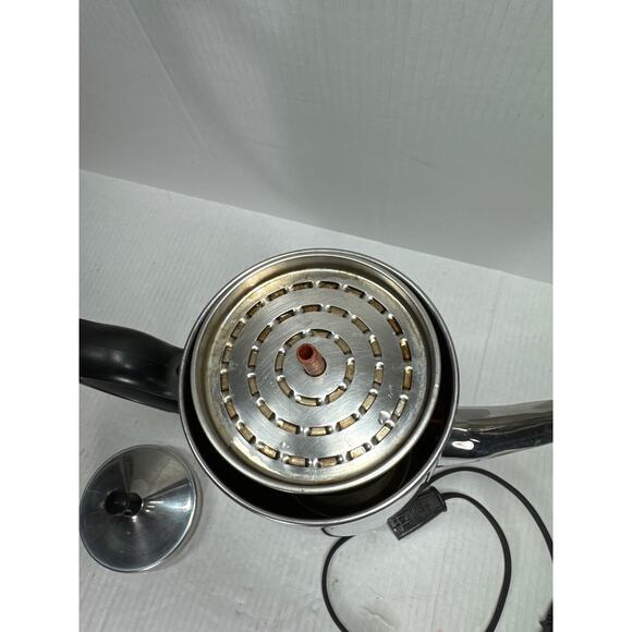 Vintage General Electric (GE) Percolator Chrome Coffee Maker #A1SSP12-12 Cup - Picture 4 of 5